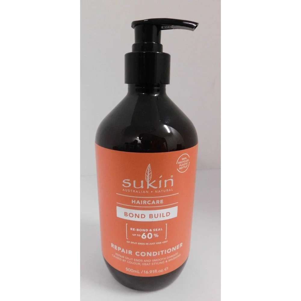 Sukin Bond Build Repair Conditioner 16.9 fl oz – Strengthens, Smooths & Restores